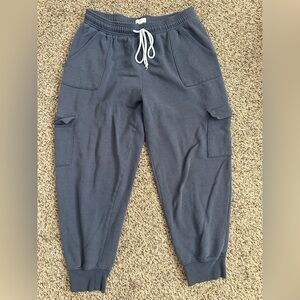 Colsie Blue XL Comfy Cargo Jogger Sweatpants